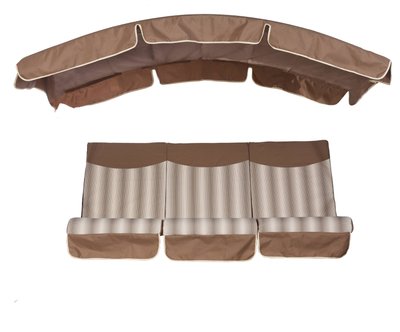 Комплект подушек для качелей Ost-Fran BARCELONA TEXSILK 170x110x10 см, ткань 1503/2709 3075 фото