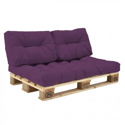 Комплект подушок eGarden Paletta для паллет-дивана фіолетовий 4314 фото