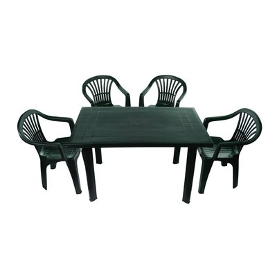 Набір садових меблів Progarden стіл VELO та 4 крісла зелений 1633 фото