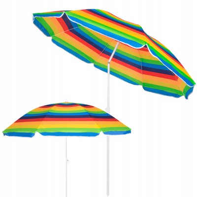 Пляжный зонт с регулированной высотой и наклоном Springos 180 см BU0009 2134 фото