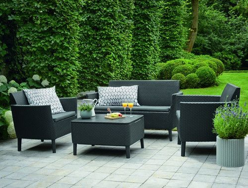Комплект садовой мебели Keter Salemo set, графит - прохладный серый 897959358 фото