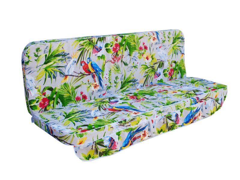 Комплект подушок для гойдалки eGarden Loros Rojo 180x110x6 салатний тент 120x210 4882 фото