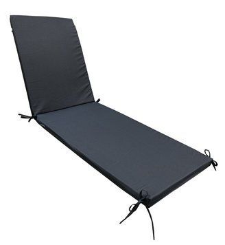 Матрац для шезлонга eGarden RIO 195x58x4 см антрацит 790 5884 фото