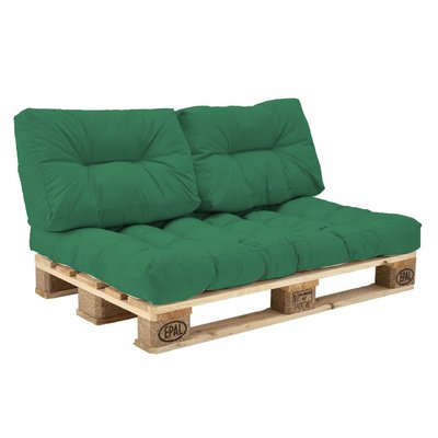 Комплект подушек eGarden Paletta для паллет-дивана зеленый 4316 фото