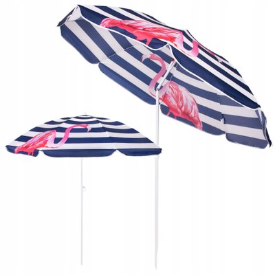 Пляжна парасолька з регульованою висотою та нахилом Springos 180 см BU0012 BU0012 фото