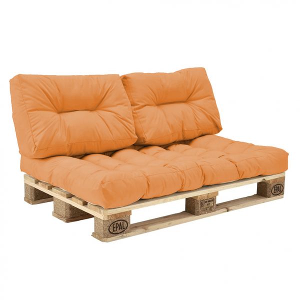 Комплект подушек eGarden Paletta для паллет-дивана оранжевый 4317 фото