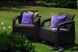 Комплект крісел пластикових Keter, 2 шт, Bahamas Duo set, коричневий - сіро-бежевий 897959362 фото 3