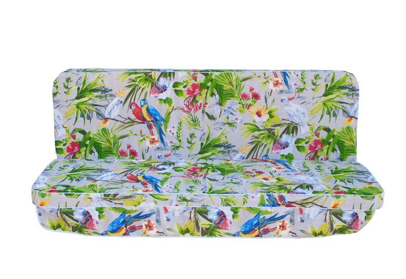 Комплект подушок для гойдалки eGarden Loros Rojo 180x110x6 темно-зелений тент 120x210 4882 фото