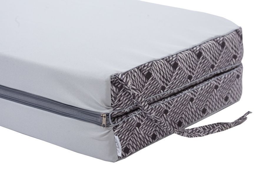 Матрац для гойдалки eGarden Victoria 180x110x8 тканина з тефлоновим покриттям Ротанг сірий 6195 фото