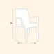 Стілець садовий пластиковий BICA Verona armchair, графіт 1862471394 фото 3
