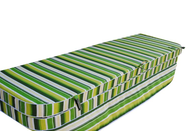 Комплект подушок для гойдалки eGarden Verrano 170x110x6 салатний тент 120x200 4682 фото