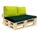 Комплект подушек для паллет-дивана eGarden Premium texsilk 120x80x10 зелёный/салатовый 5180 фото 1