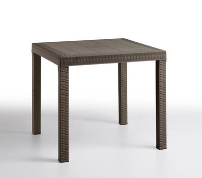 Стол для сада пластиковый BICA Dallas, коричневый 8003723390962 фото