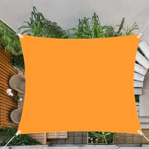 Тент-парус тіньовий для дому, саду та туризму Springos 5 x 5 м SN1023 Orange 2859 фото