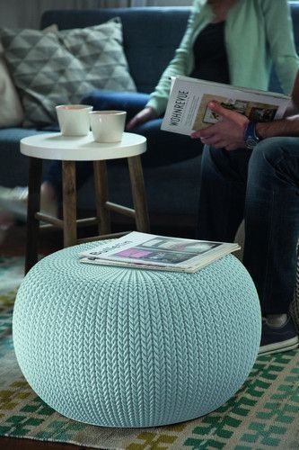 Крісло-пуф садове пластикове KETER KNIT (COZIES), сірий - прохолодний сірий 897959372 фото