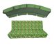 Комплект подушок для гойдалки водовідштовхуючий eGarden KOLIBRI 180x110x6 зелений тент 120x210 5183 фото 1