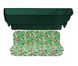 Комплект подушок для гойдалки eGarden Caribe 170x110x6 темно-зелений тент 120x200 4686 фото 1