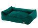 Лежак для собаки eGarden Velvet Lounge 70x50х22 велюр зелений emerald 6006 фото