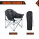 Кресло KingCamp Heavy duty steel folding chair(KC3976) Black/grey 11366 фото 6