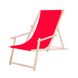 Шезлонг (крісло-лежак) дерев'яний для пляжу, тераси та саду Springos DC0003 RED 3649 фото 1