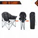Кресло KingCamp Heavy duty steel folding chair(KC3976) Black/grey 11366 фото 5