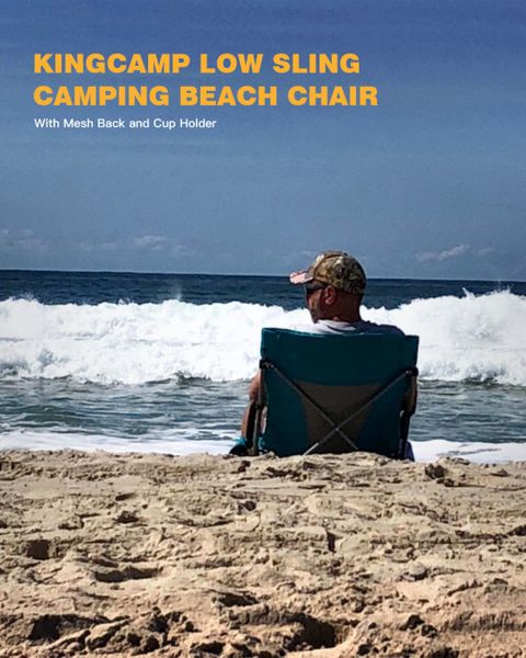 Складане крісло KingCamp BEACH CHAIR(KC3841) blue 14433 фото