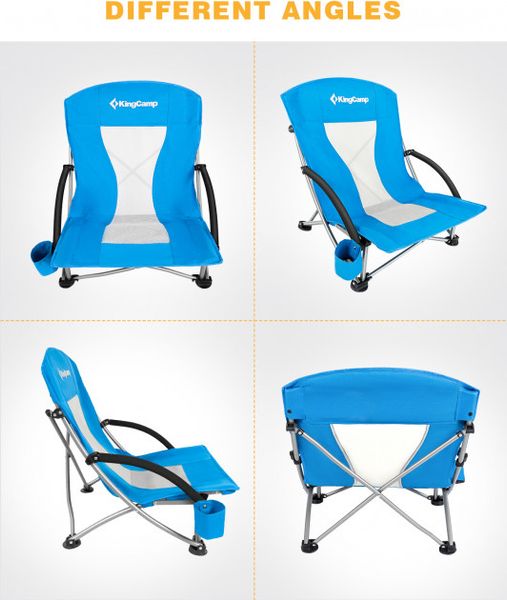 Раскладное кресло KingCamp BEACH CHAIR(KC3841) blue 14433 фото