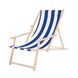 Шезлонг (крісло-лежак) дерев'яний для пляжу, тераси та саду Springos DC0003 WHBL 3650 фото 1