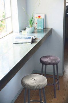 Стул пластиковый COZY BAR STOOL, дымчато-пурпурный 897959381 фото
