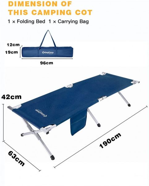 Раскладушка KingCamp Armyman Camp Bed(KC3806A) BLUE KC3806A BLUE фото