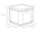 Стіл-скриня з термоізоляцією Allibert Ice Cube, коричневий 2202415532 фото 10