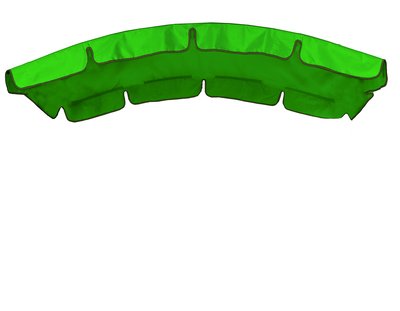Тент (крыша) для качелей с округлой крышей eGarden 120x210 трава (ярко-зеленый) 4855 фото