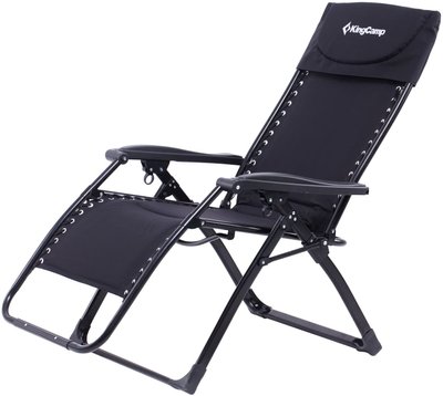 Шезлонг KingCamp Deckchair Enlarged Style(KC3903) Black 11322 фото