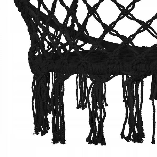 Подвесное кресло-качели (плетеное) Springos SPR0041 Black 4254 фото