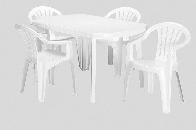 Стіл для саду пластиковий Keter Elise, білий 1171573316 фото
