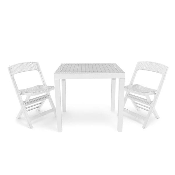 Стіл Progarden POKER 78x65x72 білий 30003677 фото