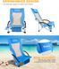 Складане крісло KingCamp High backed beach chair(KC1901) blue KC1901 BLUE фото 3