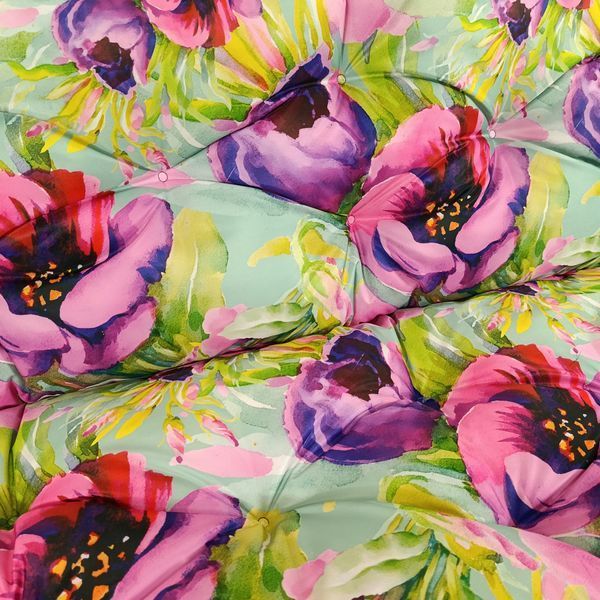 Матрас для гойдалки водовідштовхуючий eGarden WATERCOLOR FLOWERS 170x110x8 стьобаний 6211 фото
