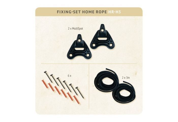 Крепления для подвесных гамаков La Siesta Home Rope HR-H3 black 9087 фото
