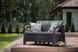 Диван пластиковий садовий Keter Corfu II Love seat, графіт 2295374794 фото 12