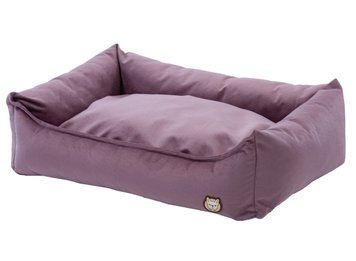 Лежак для собаки eGarden Velvet Lounge 90x70х22 велюр розовый кварц 6060 фото