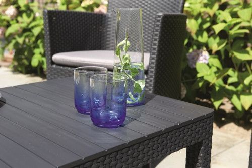 Стіл для саду пластиковий Keter Lyon rattan table 897957399 фото