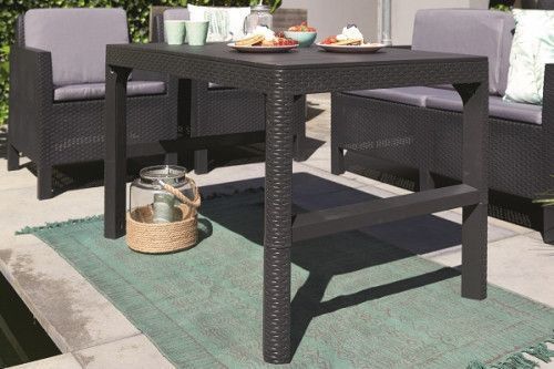 Стіл для саду пластиковий Keter Lyon rattan table 897957399 фото