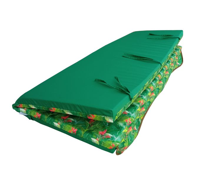 Комплект подушек для качелей водоотталкивающий eGarden RED SALVIA 170x110x6 зеленый тент 120x200 5197 фото