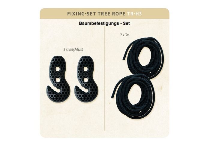 Крепления для подвесных гамаков La Siesta Tree Rope TR-H3 black 9082 фото