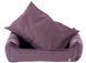 Лежак для собаки eGarden Velvet Lounge 90x70х22 велюр розовый кварц 6060 фото 3