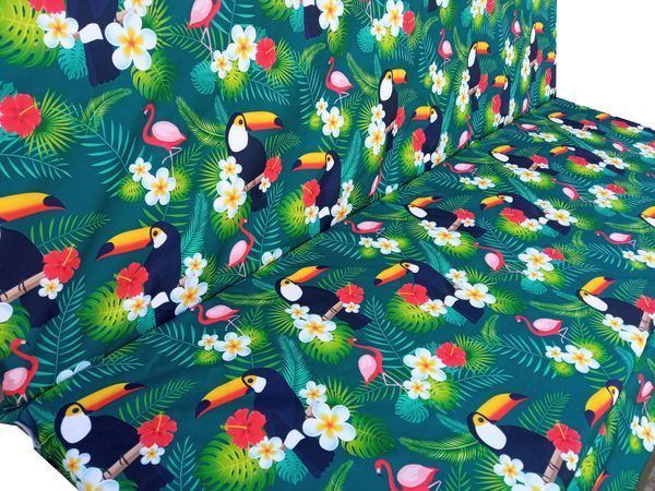 Комплект подушок для гойдалки водовідштовхуючий eGarden TOUCAN GREEN 170x110x6 зелений тент 120x200 5198 фото