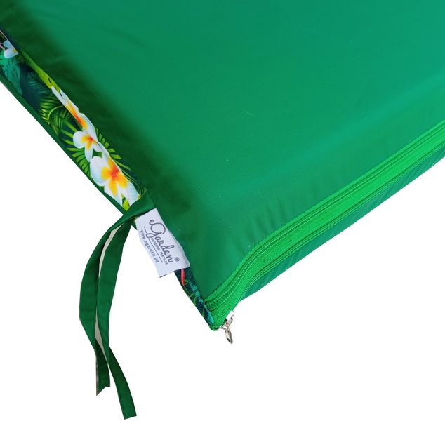 Комплект подушок для гойдалки водовідштовхуючий eGarden TOUCAN GREEN 170x110x6 зелений тент 120x200 5198 фото