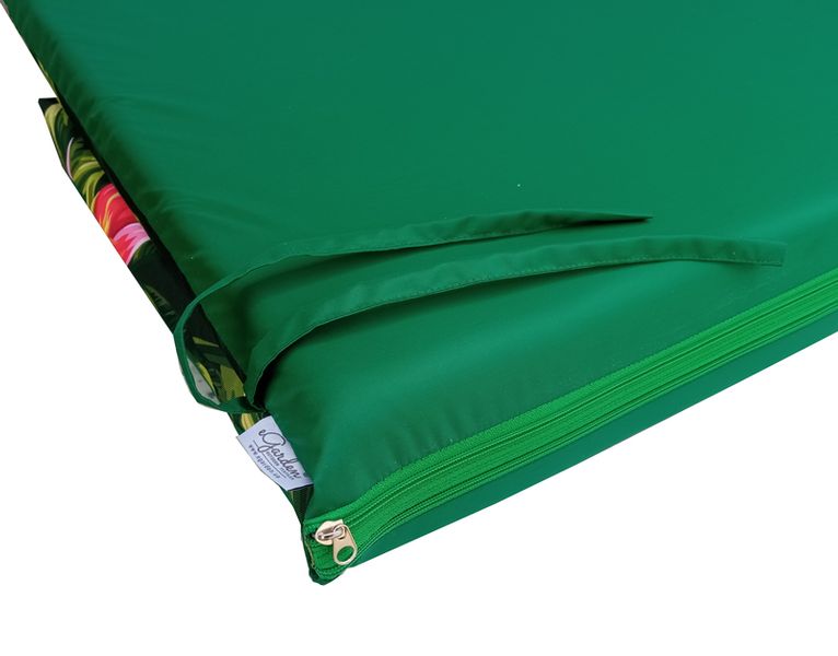 Комплект подушек для качелей водоотталкивающий eGarden Tropical FLOWERS 180x110x6 хаки тент 120x210 5199 фото