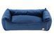 Лежак для собаки eGarden Velvet Lounge 60x40х22 велюр gray violet светло-синий 6019 фото 2
